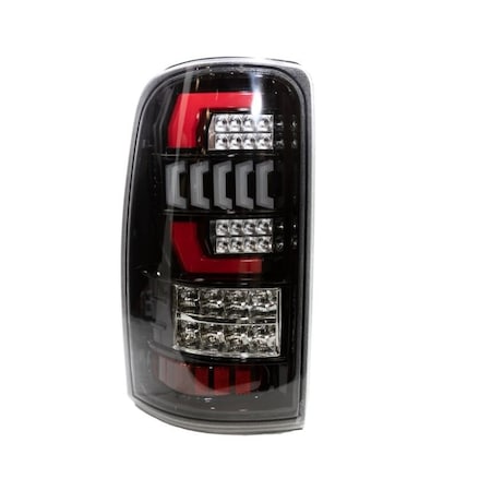 Winjet V2Led Tail Lights - Gloss Black / Clear CTWJ-0698-GBC